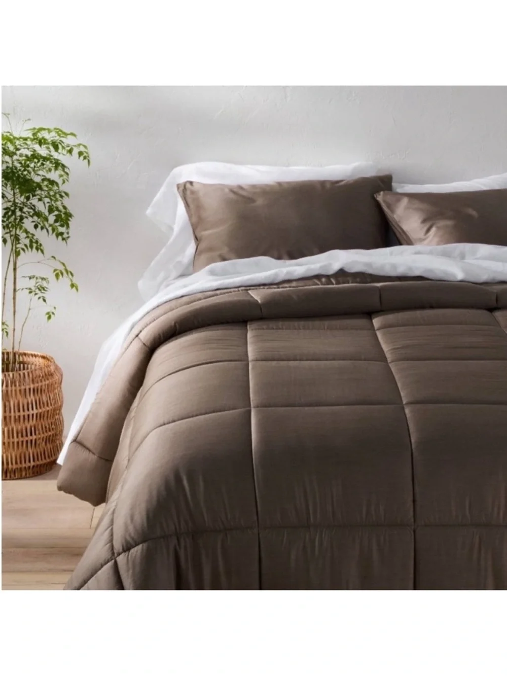 NWT Full/Queen Rayon from Bamboo Comforter Set Fig - Casaluna